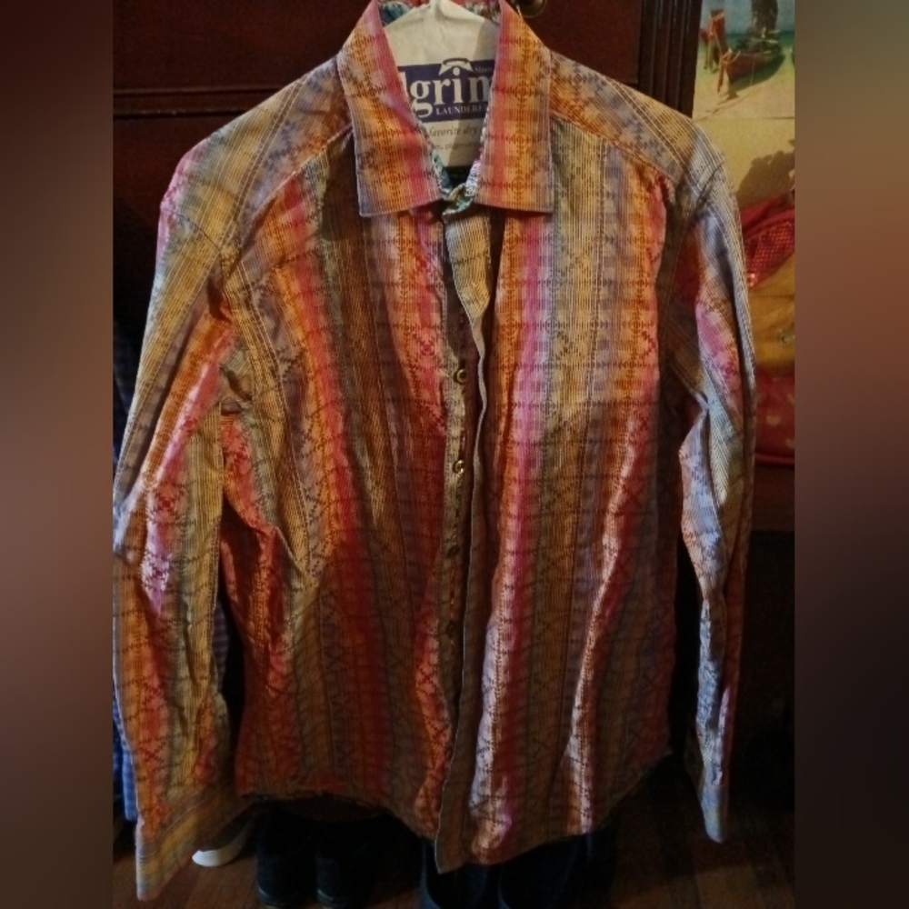 Robert Graham Men's Colorful Long Sleeve Button Down Shirt